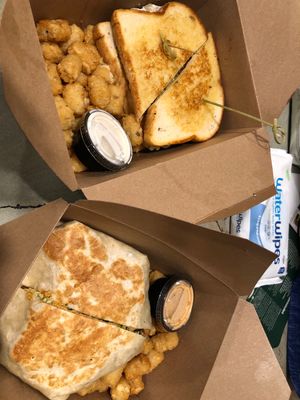 So glad Wayward is back. Chico melt and Albuquerque crunch wrap 😋  at The Wayward Vegan in Seattle