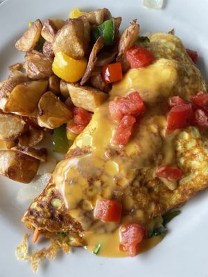 Very veggie omelet  #Veganuary at The Wayward Vegan in Seattle