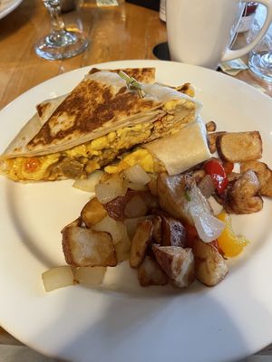 Good morning crunch wrap  at The Wayward Vegan in Seattle