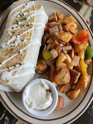 Mexican breakfast burrito (March special)  at The Wayward Vegan in Seattle