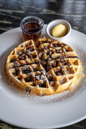 Chocolate Chip Waffles at The Wayward Vegan in Seattle