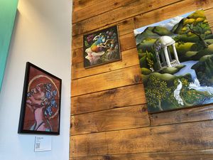 QR Codes Means They are Not Paying their Artists for their work. Buy some art you jerks you are not a gallery, you  at The Wayward Vegan in Seattle