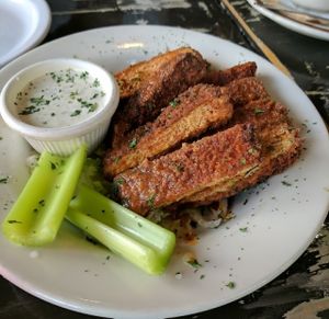 buffalo wings at The Wayward Vegan in Seattle
