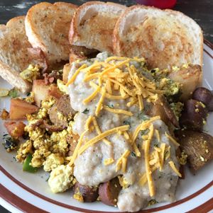 farmer's hash  at The Wayward Vegan in Seattle
