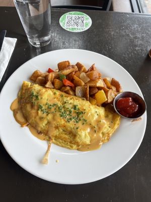 The “hillbilly omelette” 10/10  at The Wayward Vegan in Seattle