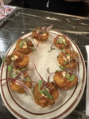 Artichoke bites  at The Wayward Vegan in Seattle