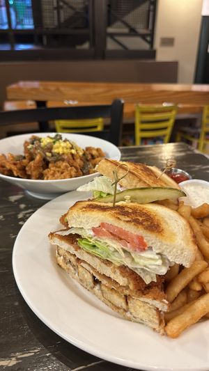 TLTA and infamous bowl. Tempeh was bland and not marinated, but the bowl was very good!  at The Wayward Vegan in Seattle