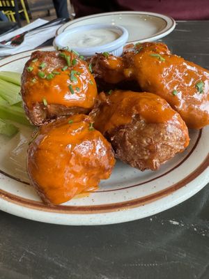 Buffalo wings  at The Wayward Vegan in Seattle