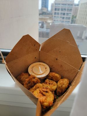 Fried artichokes and chipotle ranch at The Wayward Vegan in Seattle