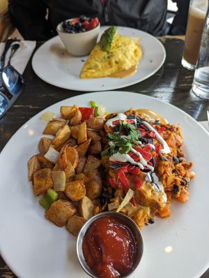 Migas 🤤 at The Wayward Vegan in Seattle