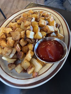 Home fries   at The Wayward Vegan in Seattle