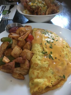 Hillbilly omelette  at The Wayward Vegan in Seattle