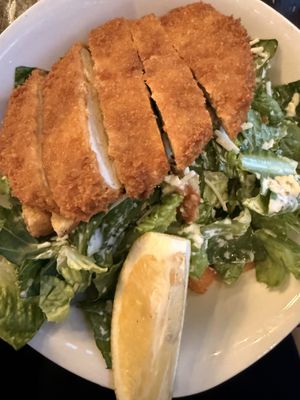 “Chicken” Caesar salad   at The Wayward Vegan in Seattle