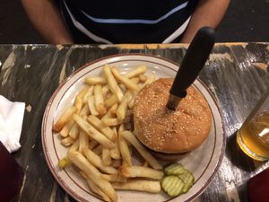 burger at The Wayward Vegan in Seattle