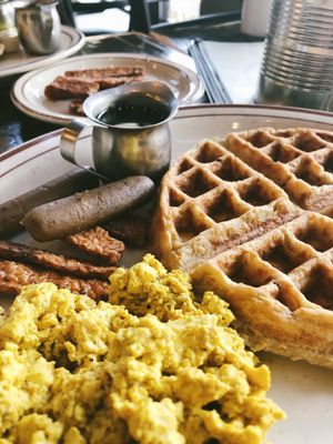 Waffles  at The Wayward Vegan in Seattle
