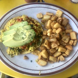 Tofueros Rancheros 👌👌 at The Wayward Vegan in Seattle