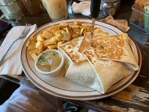 Crunch Wrap at The Wayward Vegan in Seattle