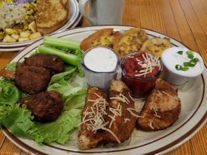The Appetizer Sampler at The Wayward Vegan in Seattle