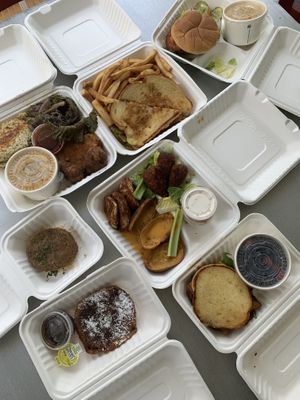 Variety of Food  at The Wayward Vegan in Seattle