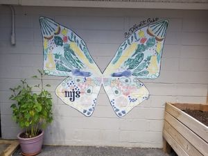 Mural outside at MJ's Cafe in Baton Rouge