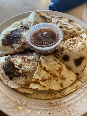 Brunch quesadilla   at MJ's Cafe in Baton Rouge