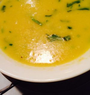 Lentil soup at Himalayan Heritage in Washington