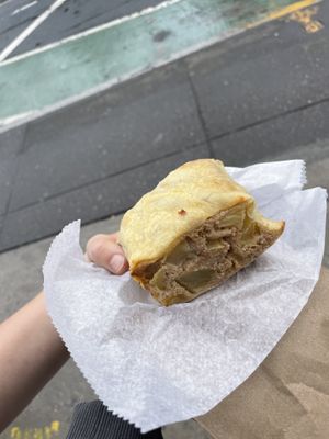   at Yonah Schimmel's Knish Bakery in New York City