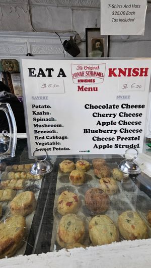  at Yonah Schimmel's Knish Bakery in New York City