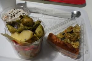 Vegan quiche.  at La Verriere in Paris