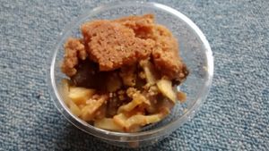 Vegan crumble at La Verriere in Paris