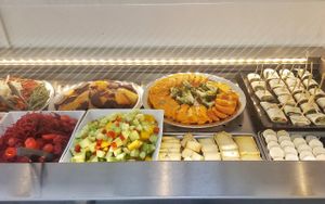 Veg buffet at La Verriere in Paris