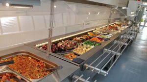 A small part of the buffet at La Verriere in Paris