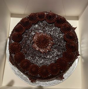 Chocolate orange cake at Chapter Eight in London
