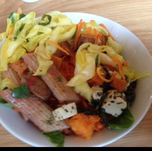 Vegan breakfast part 2 at Village Green in Tel Aviv