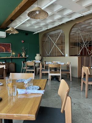 The view from inside, such a cute vibe  at Duo's in Pittsburgh