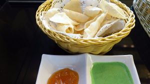 Papadum at Tulasi Vegetarian in Central Singapore