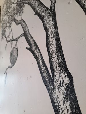 Wall art at Straight Up in Hobart