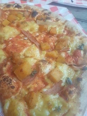 Fakon and squash. at Oscar and Rosies in Nottingham