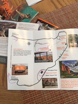 This is the real location, not at the welcome center.  at Angel Village Cafe in Kanab