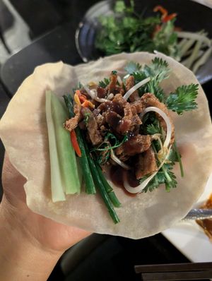 Crispy tofu with pancake at Zen Garden in Nairobi