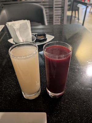Ginger&lime, tree tomato juice at Zen Garden in Nairobi