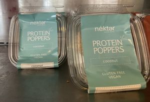 Vegan protein poppers at Nekter Juice Bar in Irvine