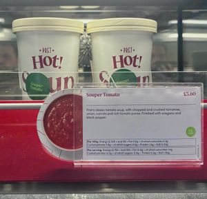 Tomato soup at Pret A Manger - Stafford M6 Southbound Services in Stone