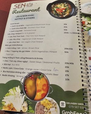 Menu   at Nhà Hàng Chay Sen Vegan in Hanoi