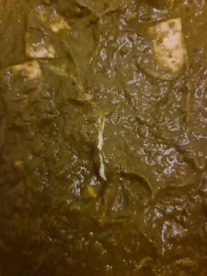 Saag 'paneer' at Krishna Pait Pooja in Footscray