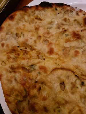 Onion kulcha at Krishna Pait Pooja in Footscray