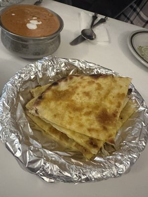 Tasty naan   at Krishna Pait Pooja in Footscray