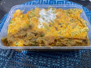 vegetable korma - nice! ordered mild heat but probably more “medium”. Good depth a flavour. at Krishna Pait Pooja in Footscray