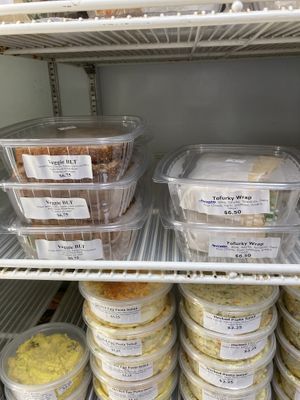 Tofurkey wrap and Veg BLT at The Mustard Seed Natural Market and Cafe in Watertown