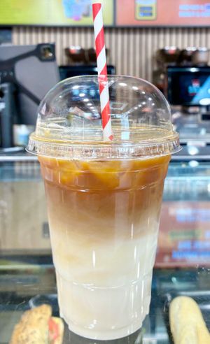 Oat iced latte at Wenzel's the Bakers - Windsor in Windsor